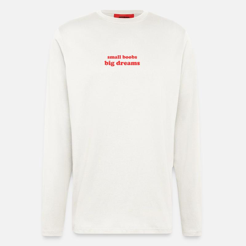small boobs big dreams - Longsleeve - made by SPREAD  - OFF WHITE