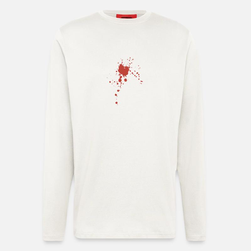 Blut Spritzer - Langarmshirt - made by SPREAD  - OFF WHITE