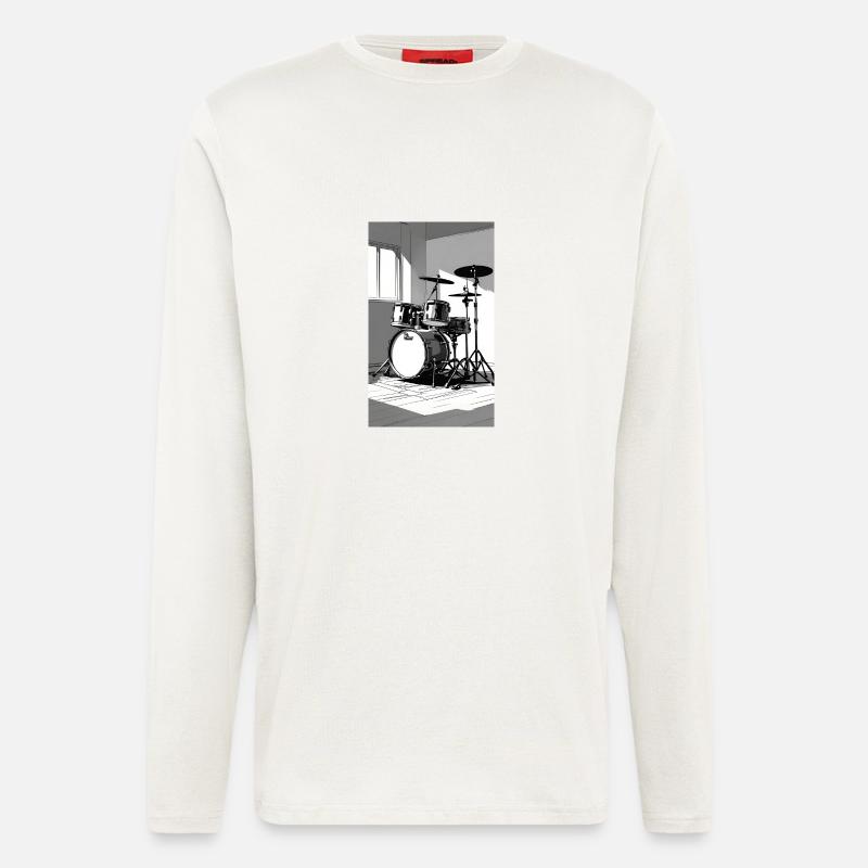 Schlagzeug - Langarmshirt - made by SPREAD  - OFF WHITE