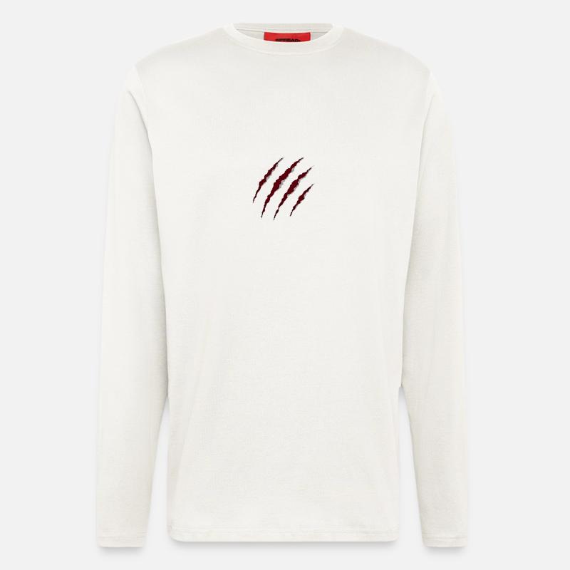 CLAW MARKS - Longsleeve - made by SPREAD  - OFF WHITE