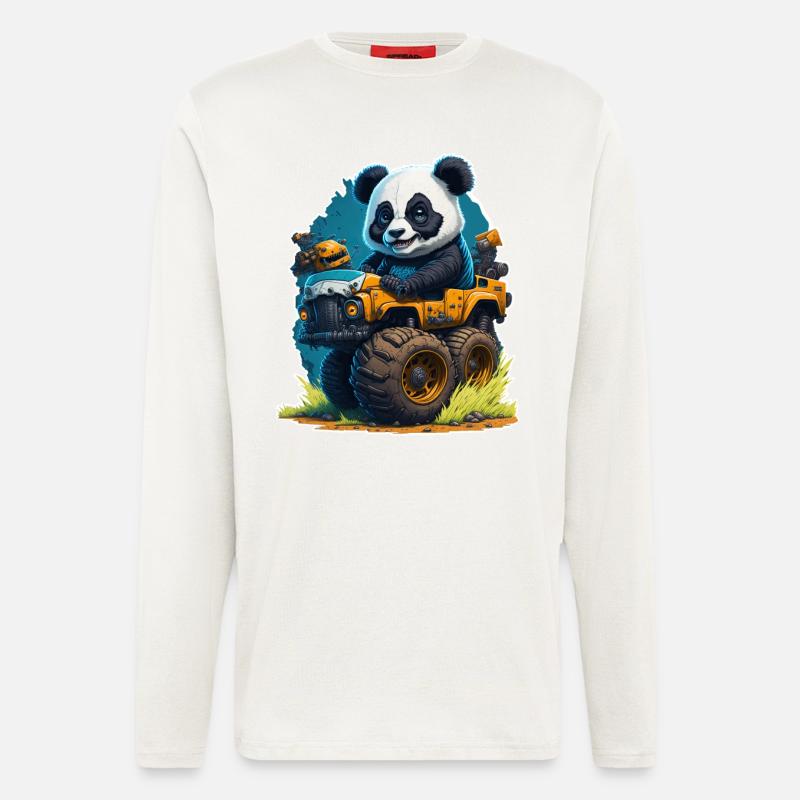 Panda - Langarmshirt - made by SPREAD  - OFF WHITE