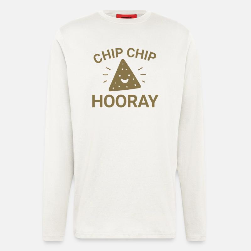 Chip Chip Hooray - Langarmshirt - made by SPREAD  - OFF WHITE