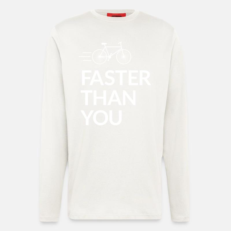 Faster than you - Longsleeve - made by SPREAD  - OFF WHITE