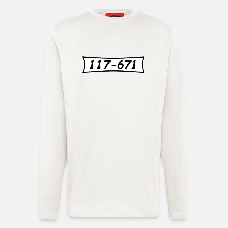 Panzerknacker Nummer 117 671 - Langarmshirt - made by SPREAD  - OFF WHITE