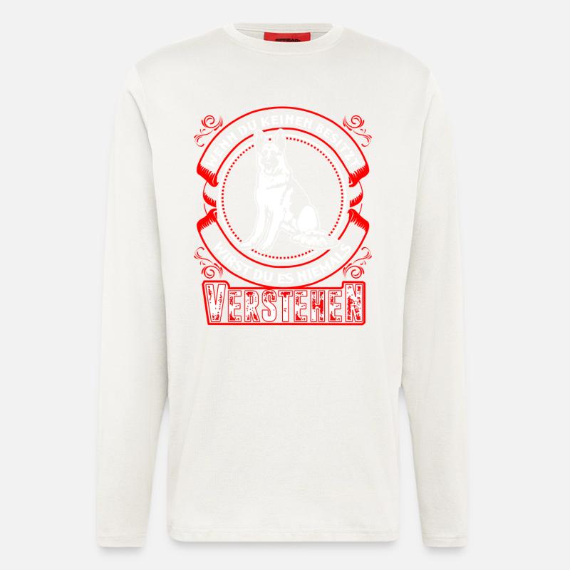 Deutscher Schäferhund - Langarmshirt - made by SPREAD  - OFF WHITE