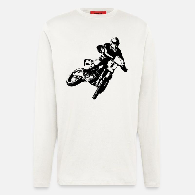MotoCross - Longsleeve - made by SPREAD  - OFF WHITE