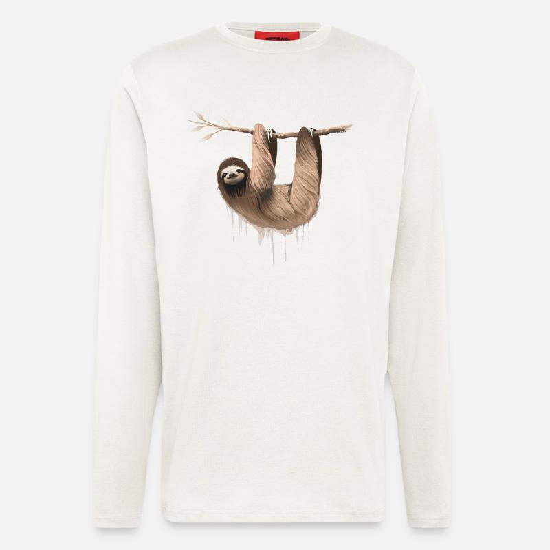 Faultier - Langarmshirt - made by SPREAD  - OFF WHITE