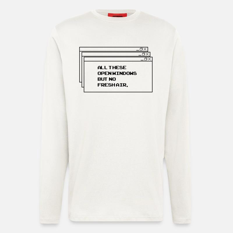 All These open Windows - Langarmshirt - made by SPREAD  - OFF WHITE