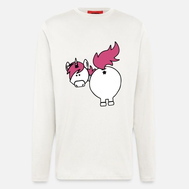 unicorn butt - Longsleeve - made by SPREAD  - OFF WHITE