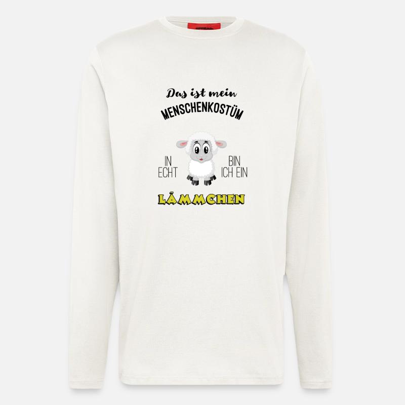 Menschenkostuem Laemmchen Karneval MBA - Langarmshirt - made by SPREAD  - OFF WHITE