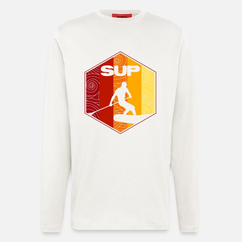 SUP Surf - Langarmshirt - made by SPREAD  - OFF WHITE
