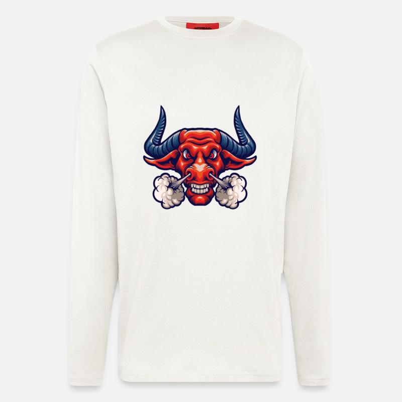 Angry Bull Power - Langarmshirt - made by SPREAD  - OFF WHITE