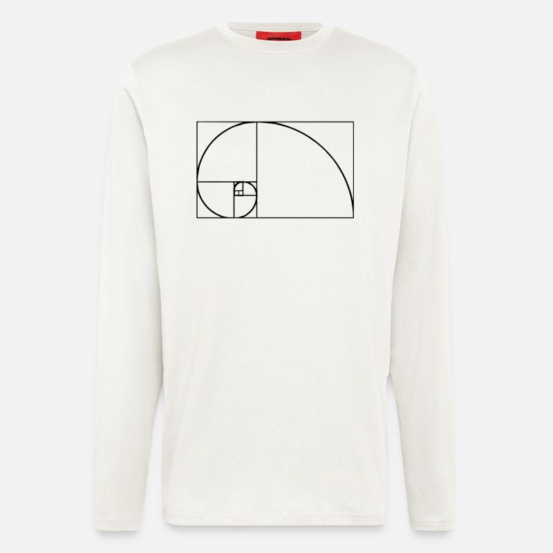 Fibonacci tshirt - Longsleeve - made by SPREAD  - OFF WHITE