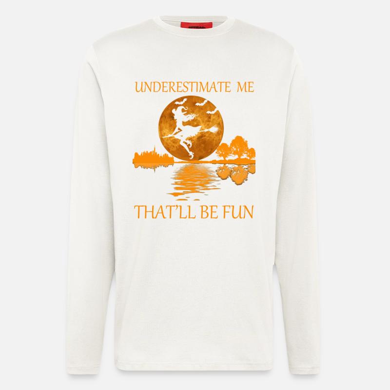 Unterschätze mich, das wird Spaß machen - Langarmshirt - made by SPREAD  - OFF WHITE