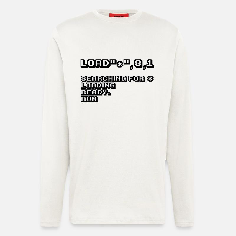 Retro Computing und 8-Bit Nostalgie - Langarmshirt - made by SPREAD  - OFF WHITE