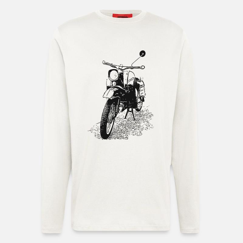 Simson - Schwalbe - Langarmshirt - made by SPREAD  - OFF WHITE