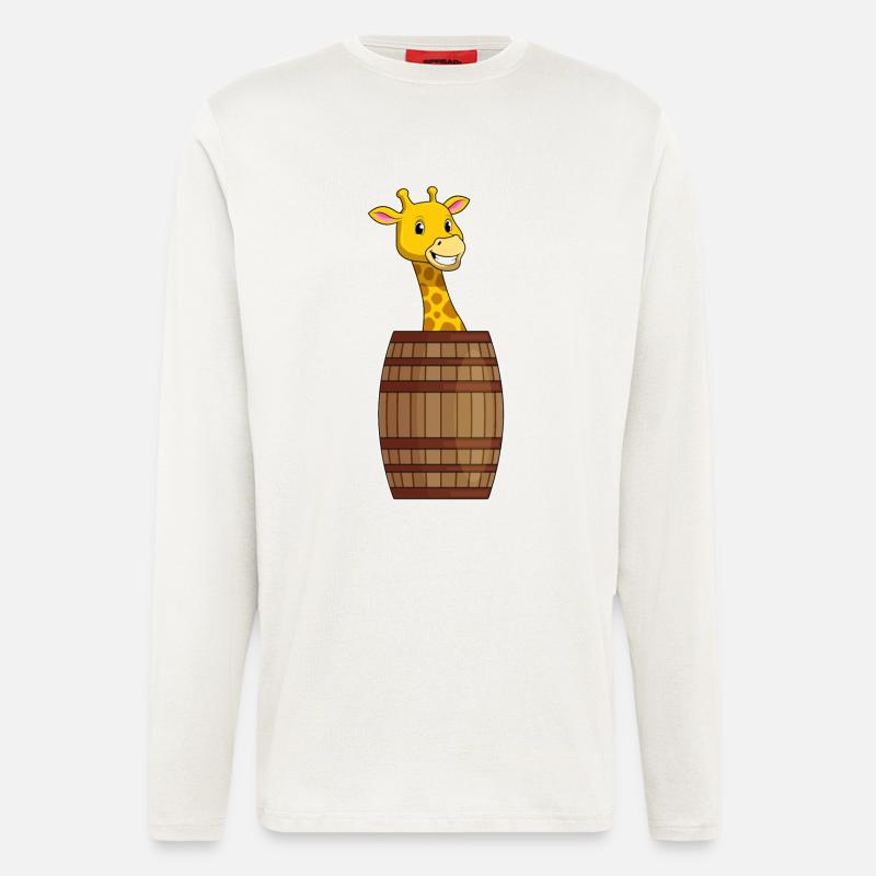 Giraffe Barrel - Longsleeve - made by SPREAD - OFF WHITE