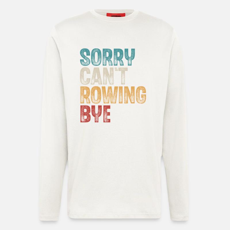 Rudern Ruderer Ruderboot - Langarmshirt - made by SPREAD  - OFF WHITE