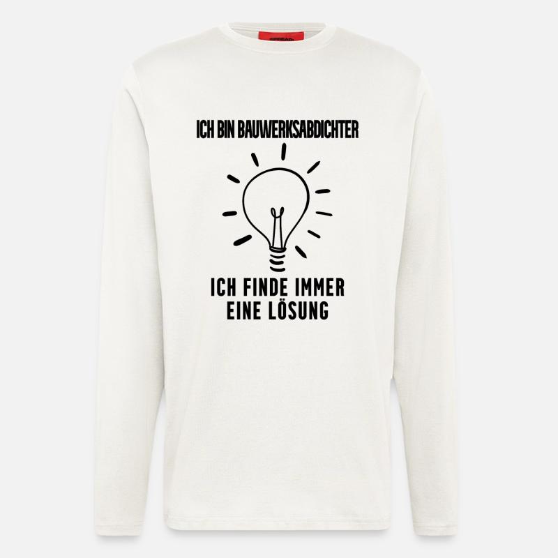 Bauwerksabdichter Beruf Ausbildung - Langarmshirt - made by SPREAD - OFF WHITE