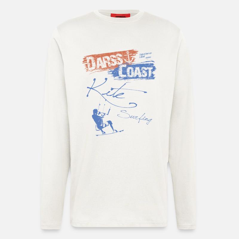DarssCoast - Kite Surfing - Langarmshirt - made by SPREAD  - OFF WHITE