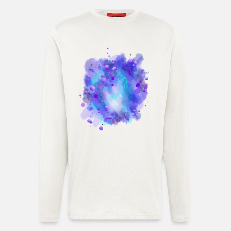Azure Energy Sphere - Manches longues bio décontracté fabriqué en UE - OFF WHITE