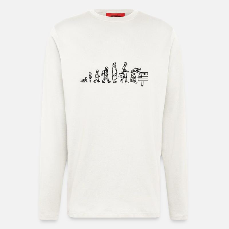 Billiard Evolution - Longsleeve - made by SPREAD  - OFF WHITE