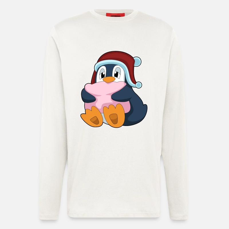 Penguin Sleeping Pillow - Longsleeve - made by SPREAD - OFF WHITE