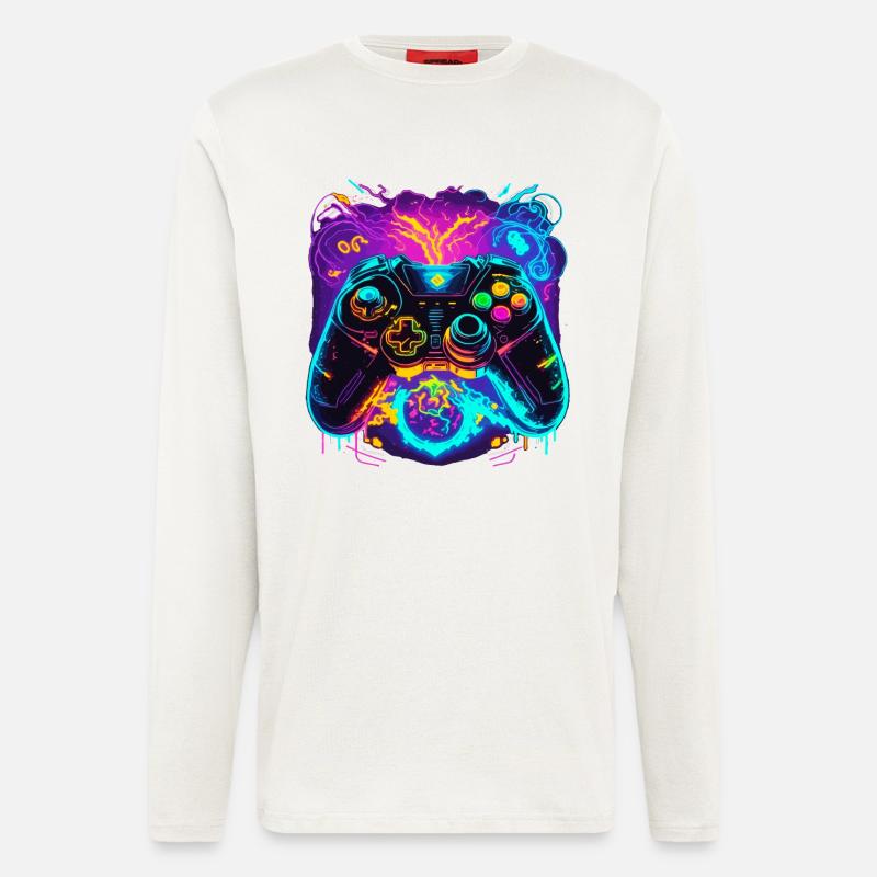 Power Graffiti Gaming Controller - Longsleeve - made by SPREAD - OFF WHITE