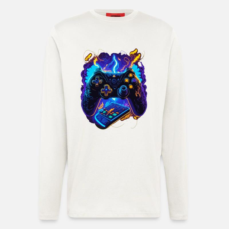 Cyber Gaming Controller - Longsleeve - made by SPREAD - OFF WHITE