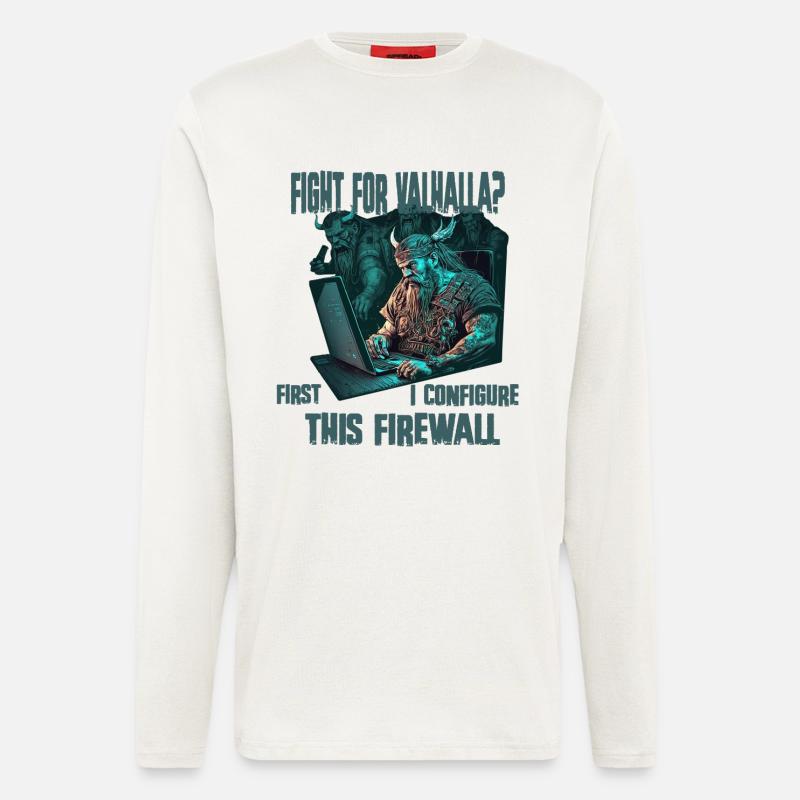 Firewall first Viking programmer - Longsleeve - made by SPREAD  - OFF WHITE