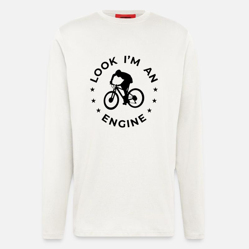 Look I'm An Engine - Langarmshirt - made by SPREAD  - OFF WHITE