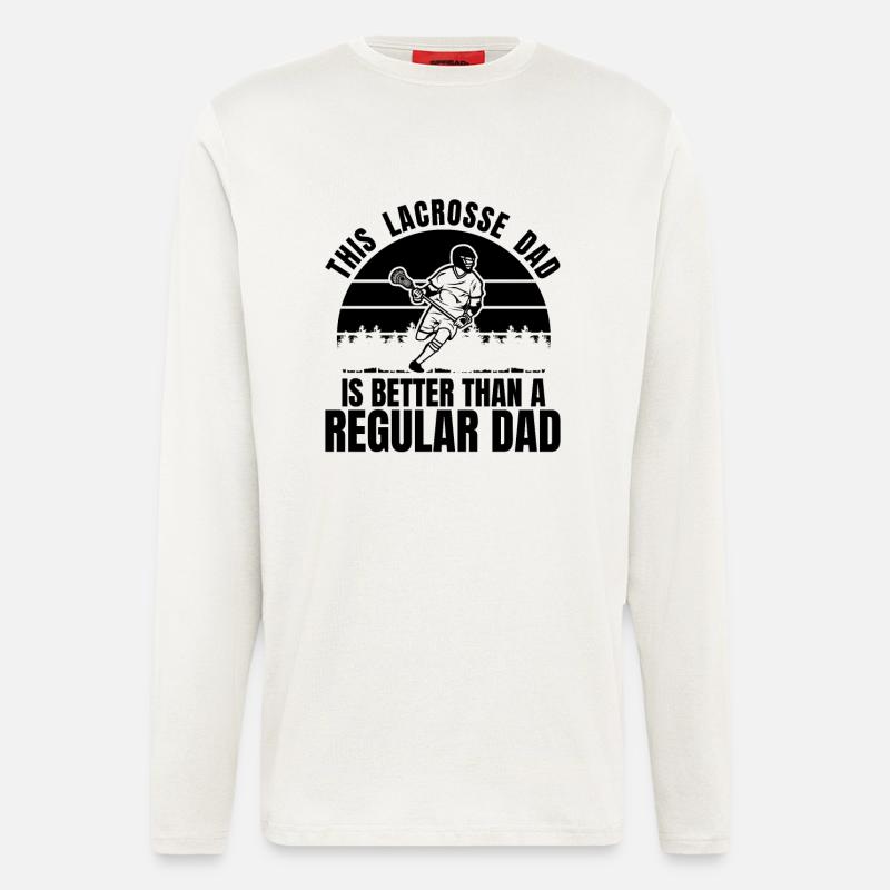 Lacrosse Papa - Langarmshirt - made by SPREAD  - OFF WHITE