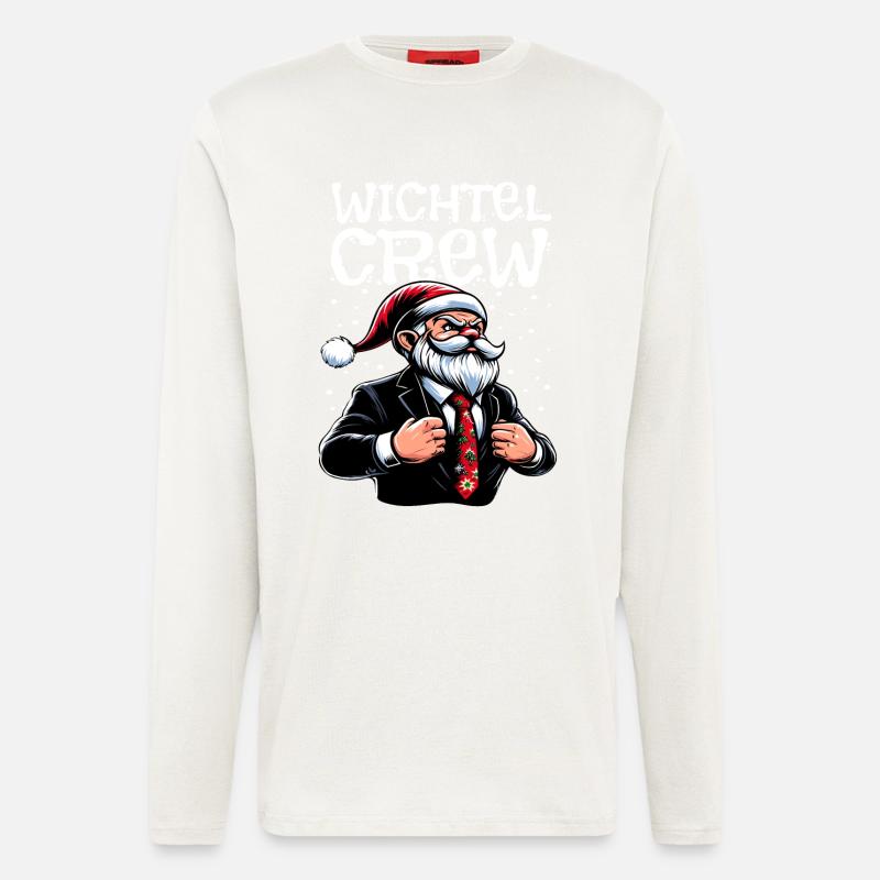 Wichtel Crew Weihnachts Gnome - Langarmshirt - made by SPREAD - OFF WHITE