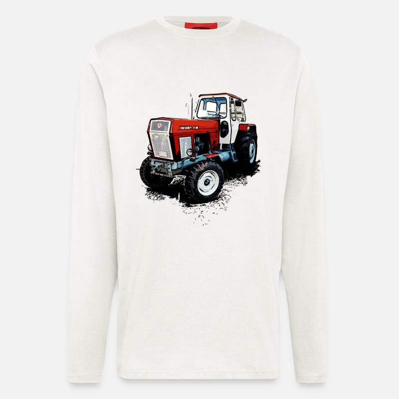 Fortschritt Traktor ZT 300 - Langarmshirt - made by SPREAD  - OFF WHITE