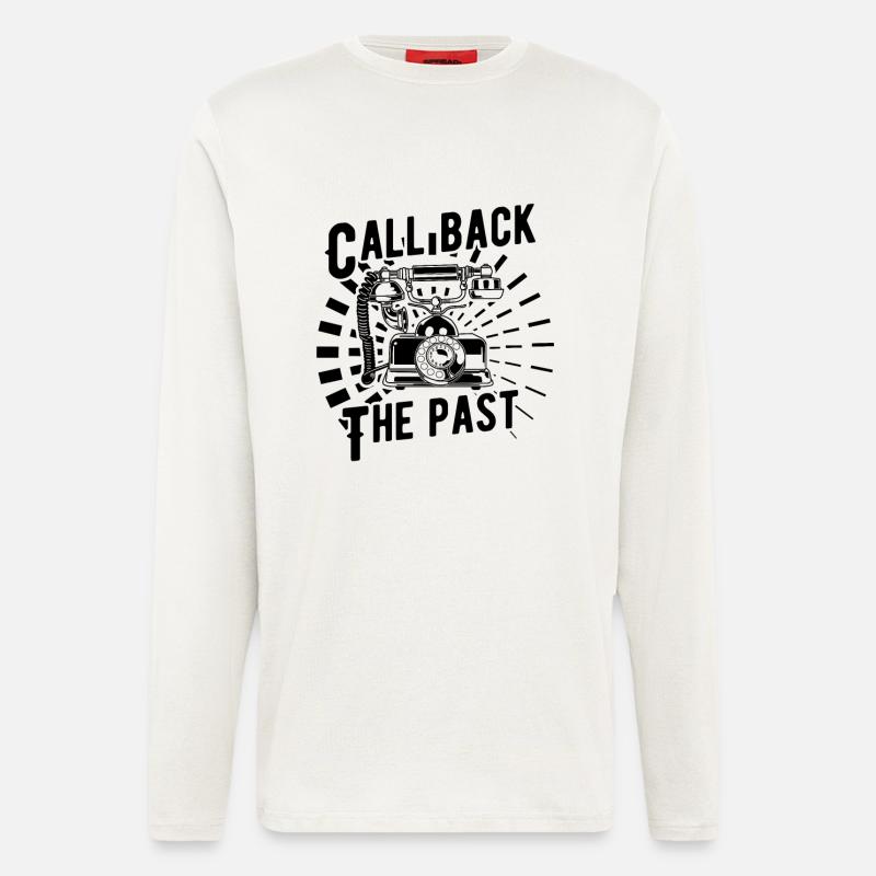 Old-fashioned telephone - Longsleeve - made by SPREAD  - OFF WHITE