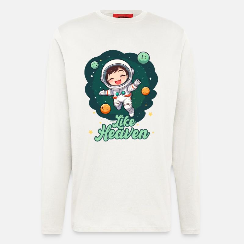 Like Heaven - Astronaut - Langarmshirt - made by SPREAD - OFF WHITE
