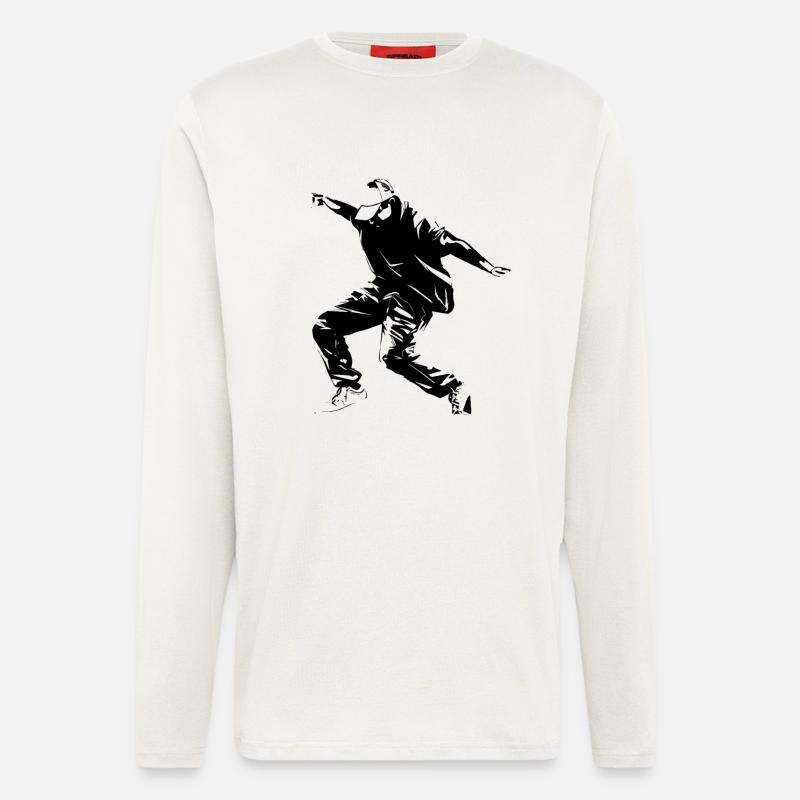 Breakdance Grafik - Langarmshirt - made by SPREAD  - OFF WHITE