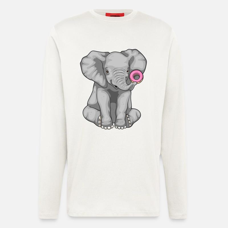 Elephant Donut - Longsleeve - made by SPREAD - OFF WHITE