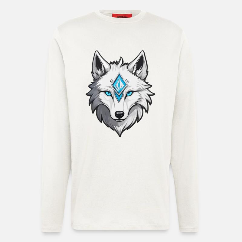 White Wolf - Longsleeve - made by SPREAD  - OFF WHITE