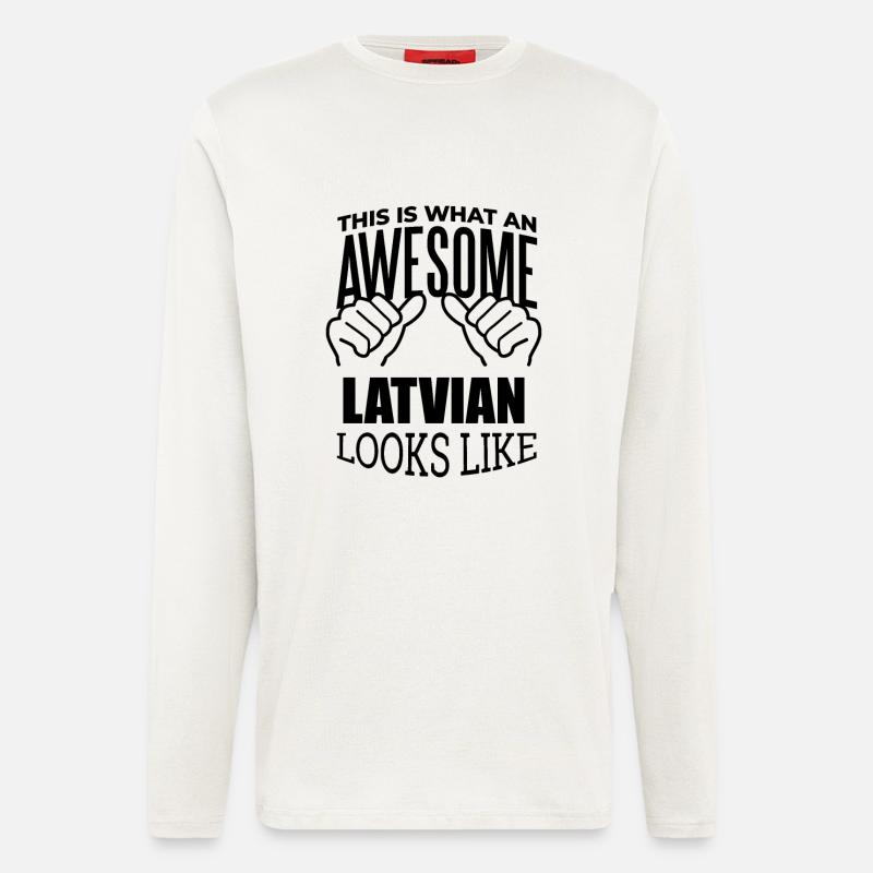Latvia - Longsleeve - made by SPREAD  - OFF WHITE