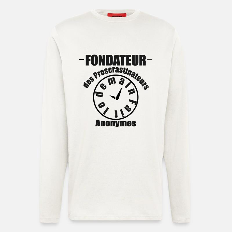 Procrastinator - Longsleeve - made by SPREAD  - OFF WHITE