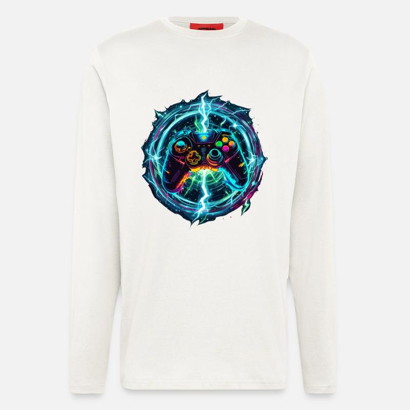Galactic Gaming Controller - Longsleeve - made by SPREAD  - OFF WHITE