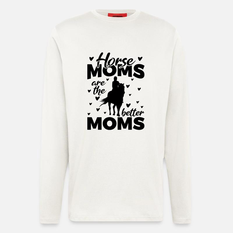 Pferde Mama - Langarmshirt - made by SPREAD  - OFF WHITE