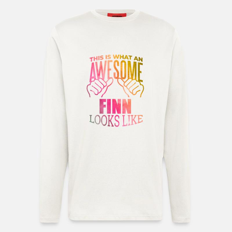 Finnland - Langarmshirt - made by SPREAD  - OFF WHITE