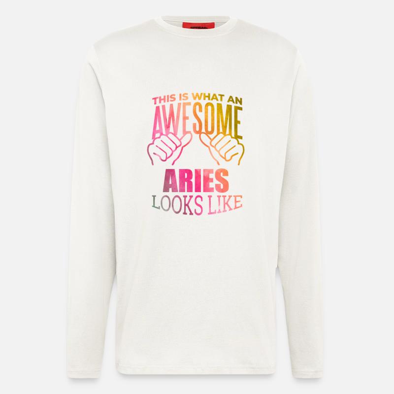 Widder - Langarmshirt - made by SPREAD  - OFF WHITE