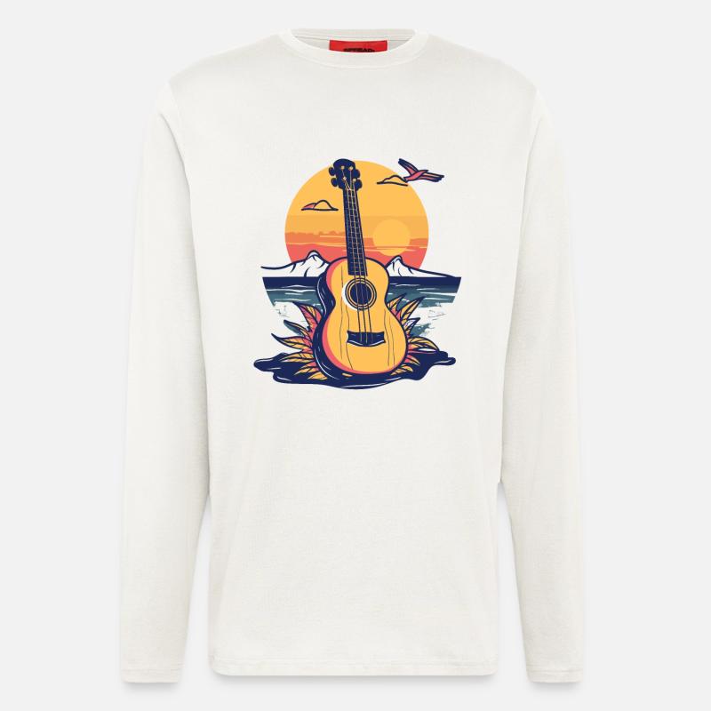 Ukulele Graphics - Longsleeve - made by SPREAD  - OFF WHITE
