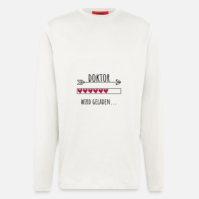 Doktor Personalisierter Beruf Mädchen - Langarmshirt - made by SPREAD  - OFF WHITE