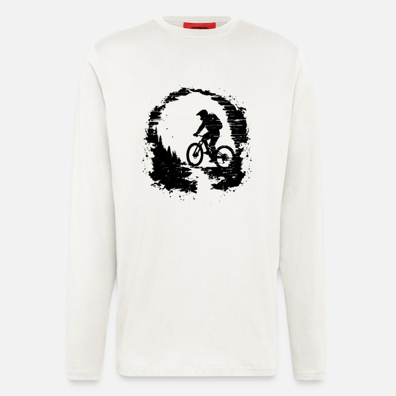 Mountainbiken - Langarmshirt - made by SPREAD  - OFF WHITE
