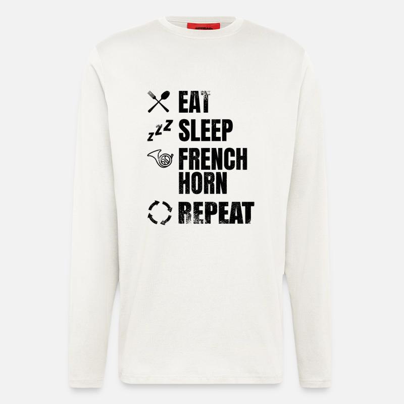 Hornspieler Routine - Langarmshirt - made by SPREAD  - OFF WHITE