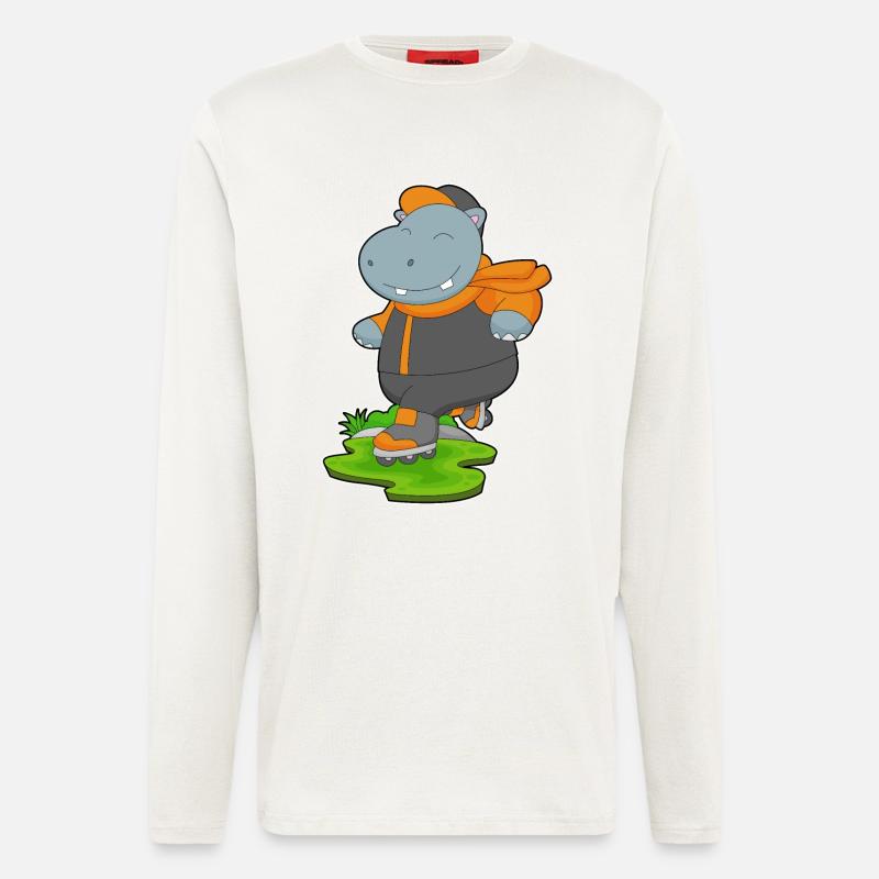 Nilpferd Inline skating Inline skates - Langarmshirt - made by SPREAD - OFF WHITE